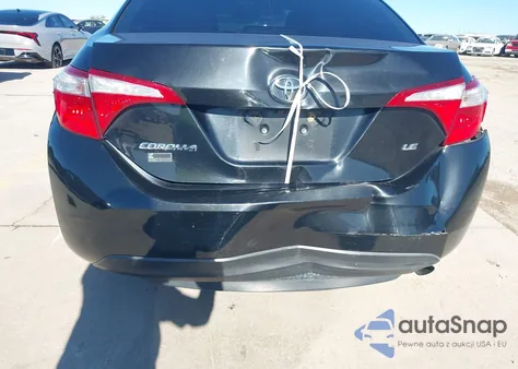 2016 Toyota Corolla Le z USA, uszkodzony, nr VIN 2T1BURHE4GC668093